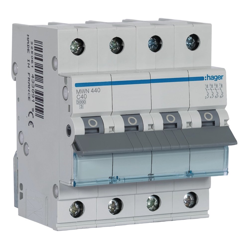 Disjuntor 4P 40 A – Hager