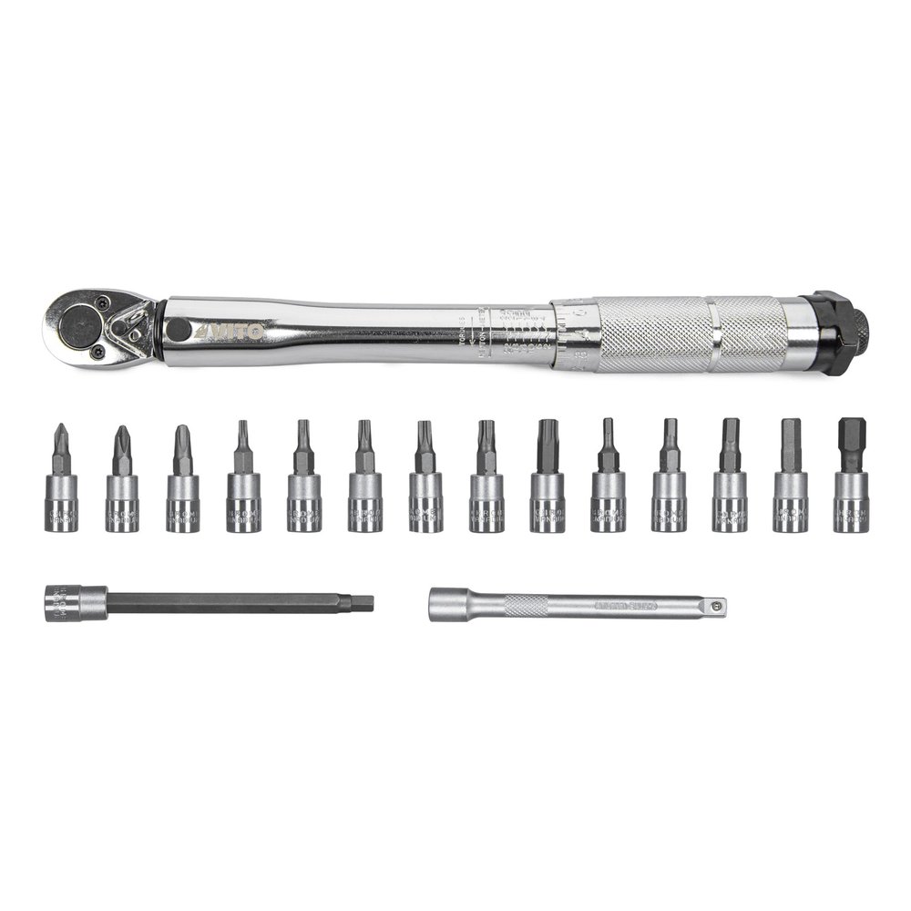 Chave Dinamometrica 1/4" 2-24 Nm com Bits – Vito