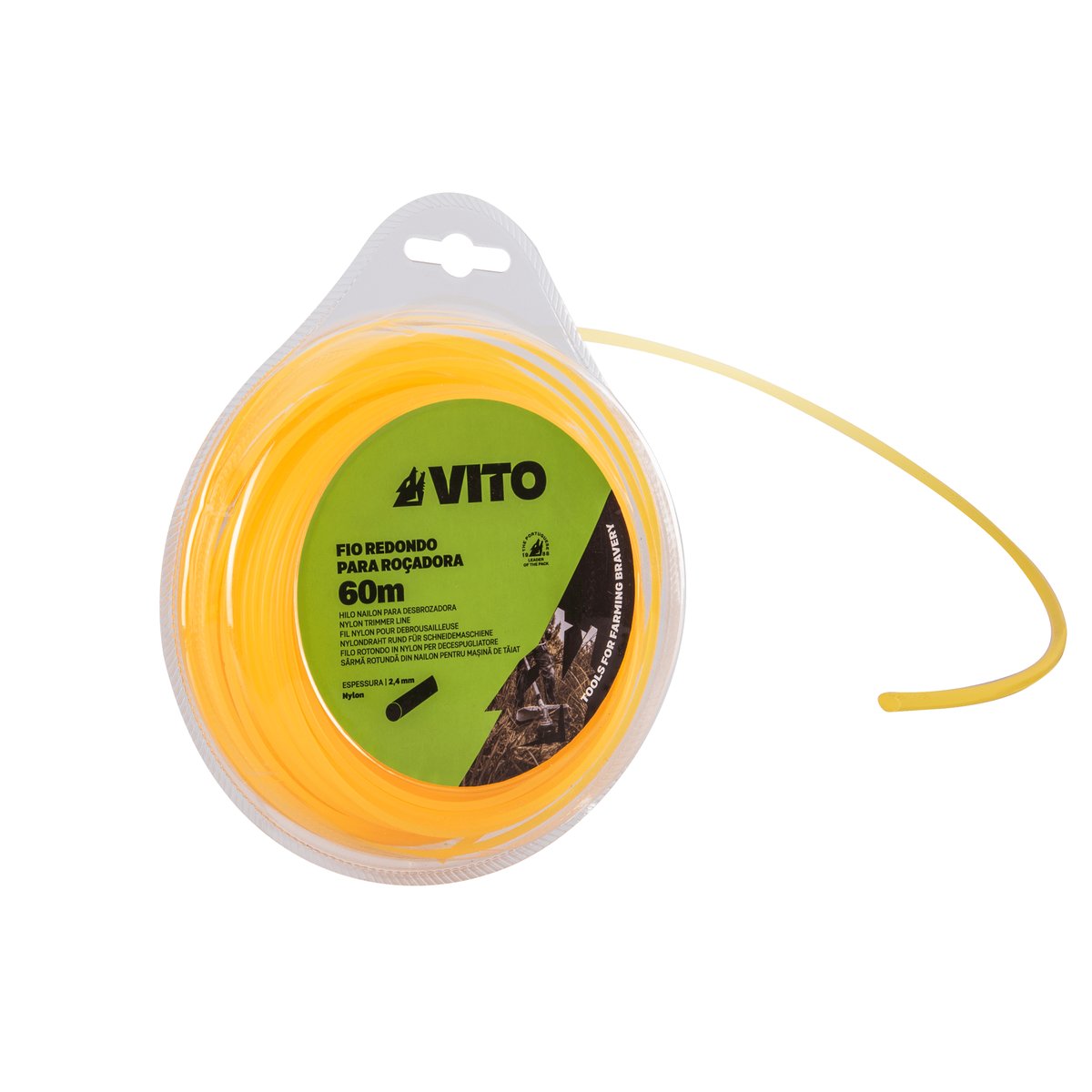 Fio Nylon para Roçadora 15 m 3.0 mm – Vito